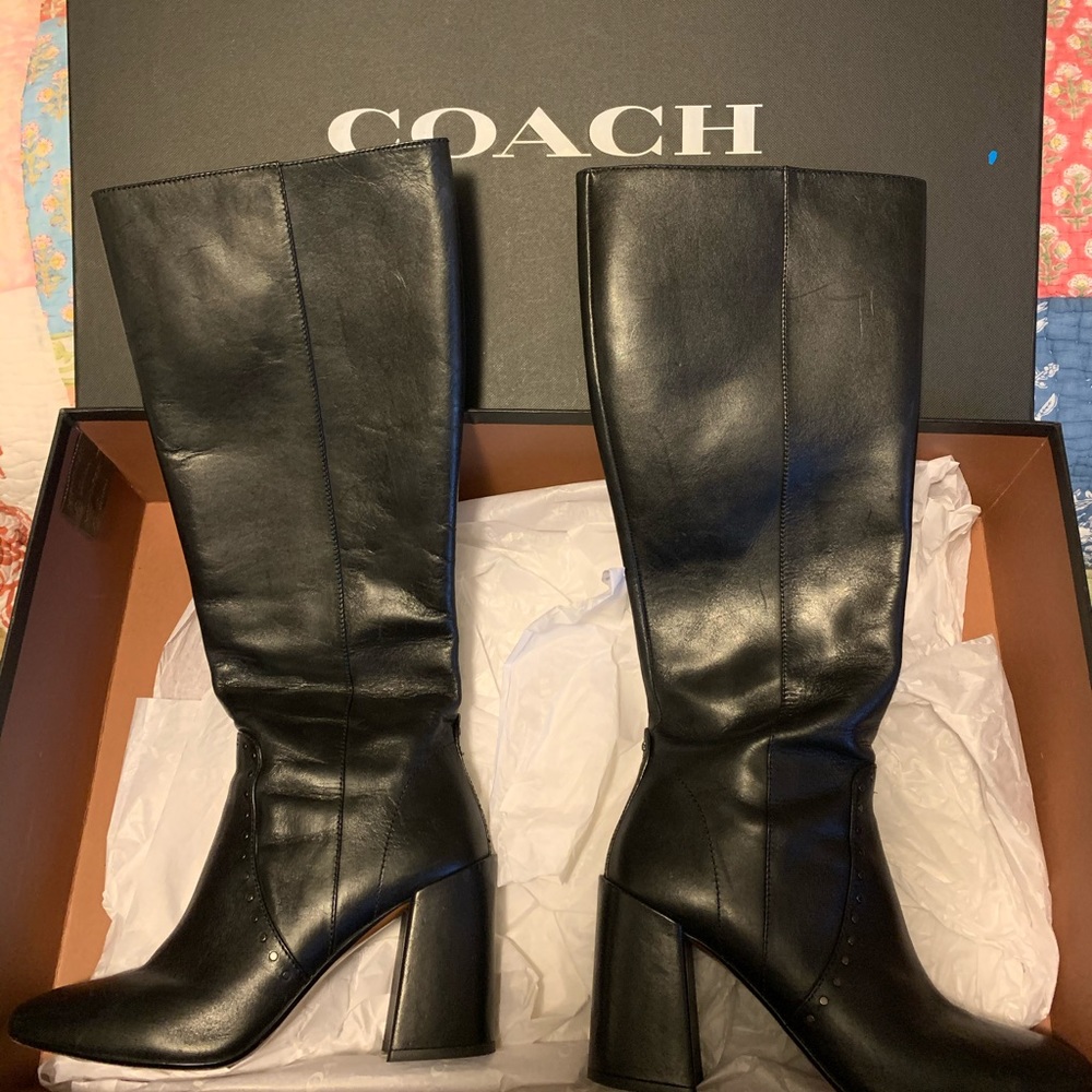 Coach Leather Boots